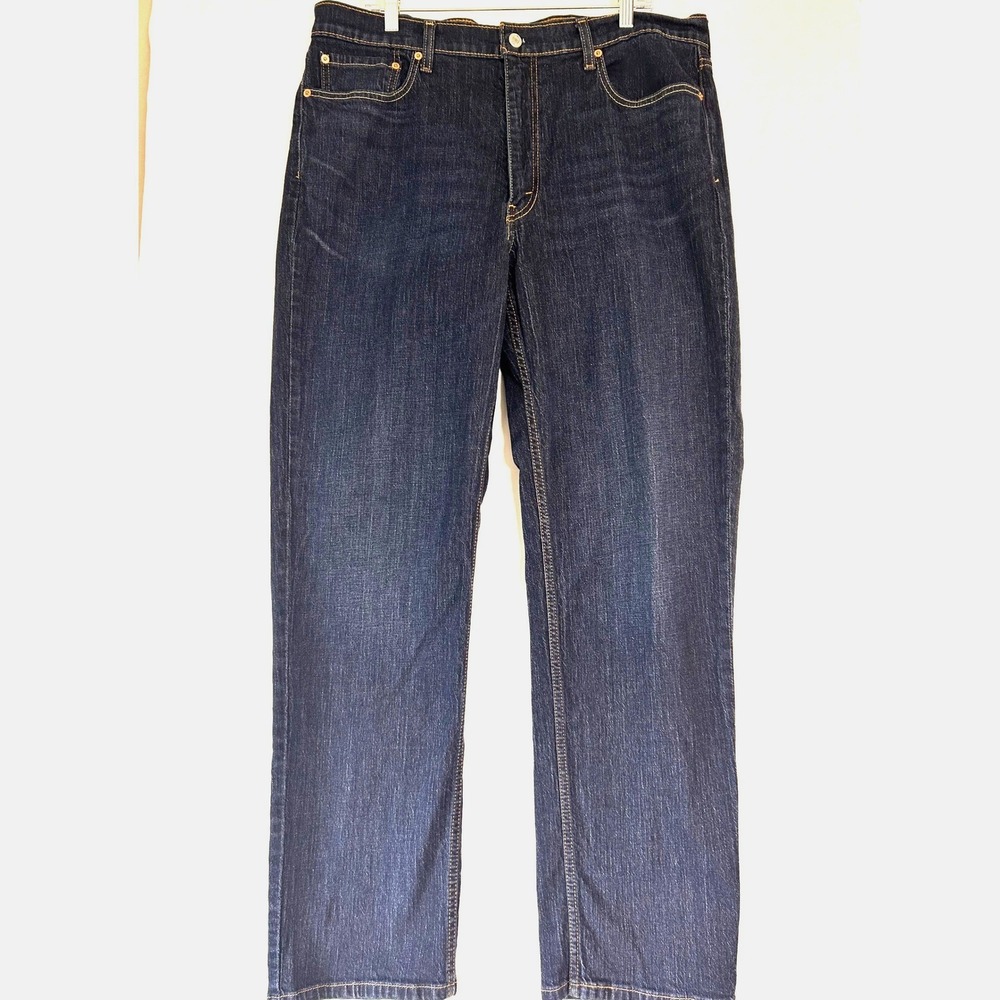 Levis 550 Relaxed Fit Jeans Mens 38x34 Dark Wash Indigo Denim Pants